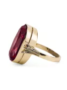 Vintage Jewlery Ring Ruby 14K Yellow gold vrc113y